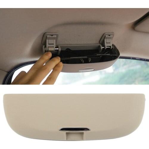 Hot Sale 1PC Car Styling Beige Color Interior Sunglasses Storage Box Eyeglass Case Glasses Holder For Honda Civic