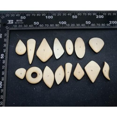100pcs Blank Unfinished Wooden Geometric Drawing Shapes Crafts Laser Cut Plywood DIY Painting Scrapbooking Embelishments