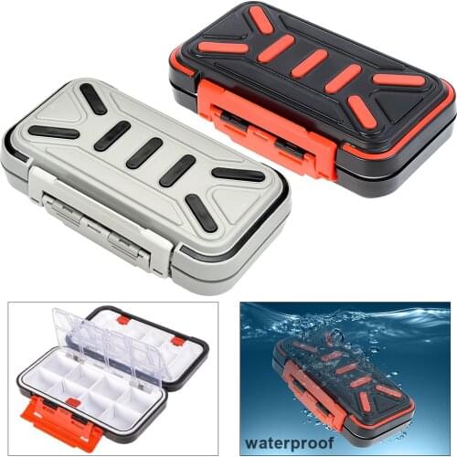 16.5 x 9.3 x 4.5cm Double layer Waterproof 16 Compartments Fishing Tackle Box Lures Hooks Accessories Storage Box