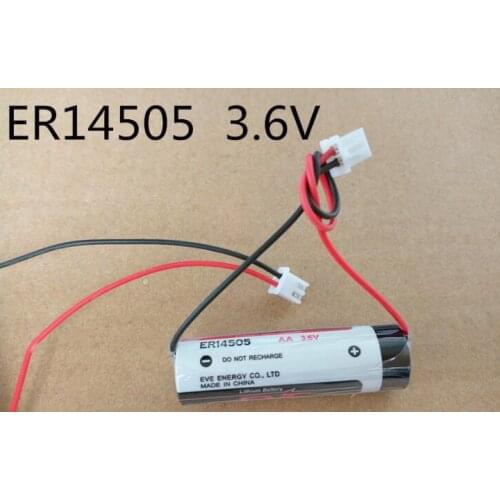 5PCS ER14505 3.6V Lithium Battery Delta ASD-MDBT0100 Absolute Encoder Battery with Plug ER14505