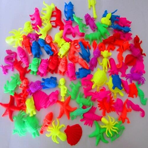 100PCS Growing In Water Bulk Swell Sea Creature Various Kinds Mixed Expansion Toy Colorful Puzzle Creative Magic Toys