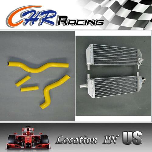 Aluminum radiator and hose for Suzuki RM250 RM 250 2001-2008 02 03 04 05 06 08
