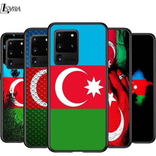 Azerbaijan Flag for Samsung Note 20 S20 FE Lite Ultra Plus A91 A71 A51 A41 A31 A21 A21S A11 A12 A42 A01 Phone Case