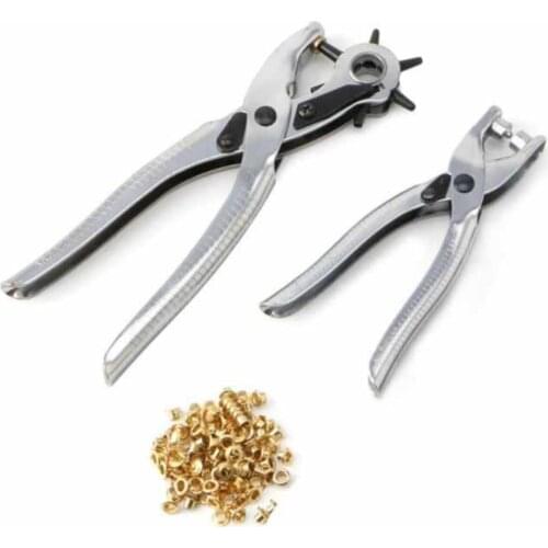 Hole Punch Pliers + Bird Eye Fastening Kit 2'li