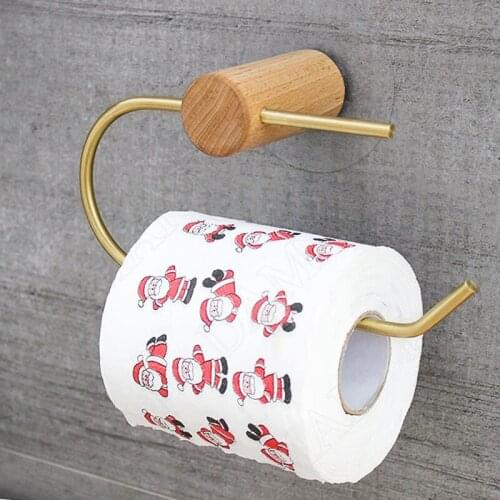 European Wooden Napkin Holder Bathroom Paper Towel Dispenser Wall Mounted Punch-free Towel Rack Creativity Home Decoration