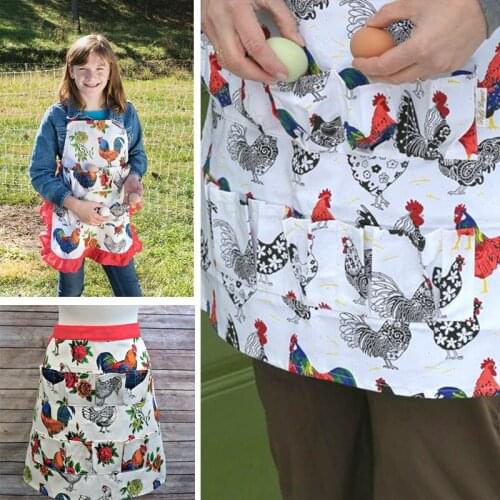 Hot Sale Eggs Collecting Gathering Holding Apron Duck Eggs Housewife Farmhouse Kitchen Home Workwear Kitchen Supplies