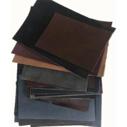 Handmade DIY leather Vegetable Tanned Cowhide Material Fabric Piece, Real Leather For Furniture DIY Art Craft Sewing Accessory