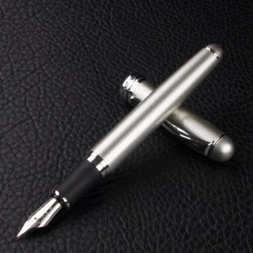 Jinhao X750 Classic Style Silver Clip Metal Fountain Pen 0.5 mm /1.0 mm Nib Ink Pens for Gift Office Supplies School Supplies