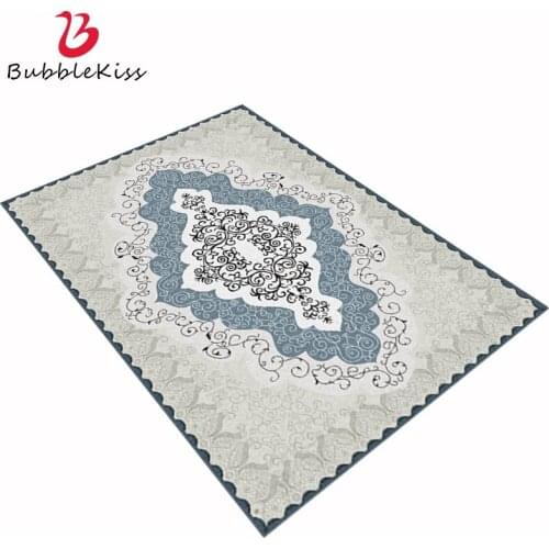 Bubble Kiss Retro Floral Carpets For Living Room European Style Bedroom Large Area Rugs Home Decor Bedside Anti-Slip Floor Mat