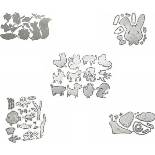 Metal Cutting Dies various cute cartoon Land&sea Animals cut die for DIY Scrapbooking Crafts new 2019 Embossing Die Cuts