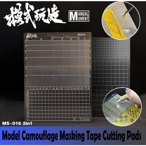 Model Dedicated Steel Groove Type Digital Camouflage Masking Tape Cutting Pads Two Sides Spray Model Making Tools