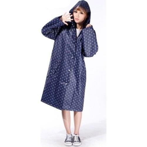 Fashion Portable EVA Transparent Raincoat quick-dry Ventilation Rain Coat Poncho Cloak Female Rainwear For Women