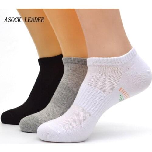 3 Pairs/ lot Men Socks Spring Summer New Cotton Mens Socks Breathable Mesh Cotton Sock Pure Color Casual Cotton Sock