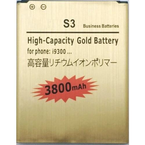 2019 New EB L1G6LLU EB-L1G6LLU 3800mAh Gold Battery For Samsung Galaxy S3 S 3 i9300 i9300i i9082 i9060 R530 Grand neo duos