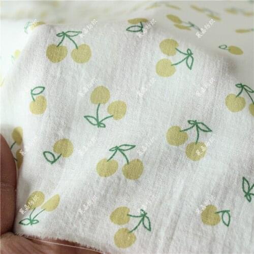 Plain Thin Cotton Crepe Printed Small Shredded Cloth Shirt