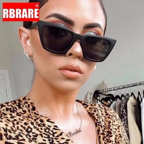 RBRARE Vintage Cat Eye Sunglasses Women 2021 Luxury Brand Designer Sun Glasses Women Retro Eyewear for Women Lentes De Sol Mujer