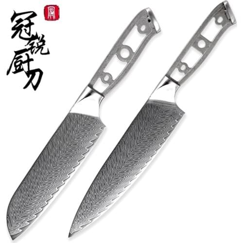 DIY Handmade 67 Layers Damascus Steel Forged Kitchen Knife Blank Japanese Damascus Chef Knife Material Sharp Blade Dropshipping