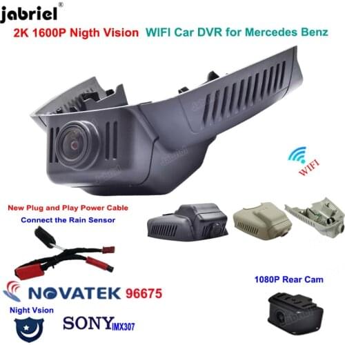 2K 1600P New Plug And Play Wifi Car Dvr Dash Cam Driving Recorder for Mercedes Benz C Class w203 w204 E Class w211 w212 GLK X204