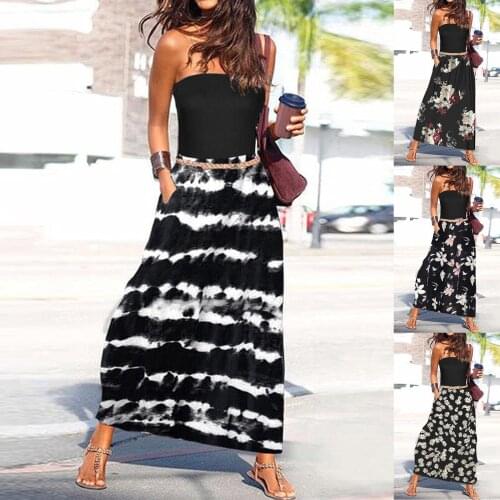 Womail Solid Summer Dresses