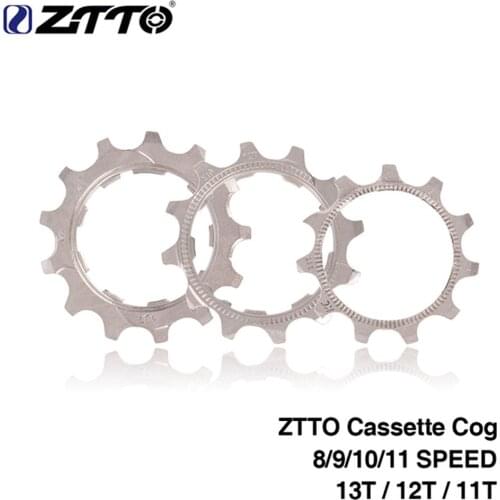 ZTTO 8/9/10/11 Speed 11T/12T/13T Freewheel Flywheel Pinion for Bicycle Bike MTB Cassette Cog Cassette Sprockets Accessories