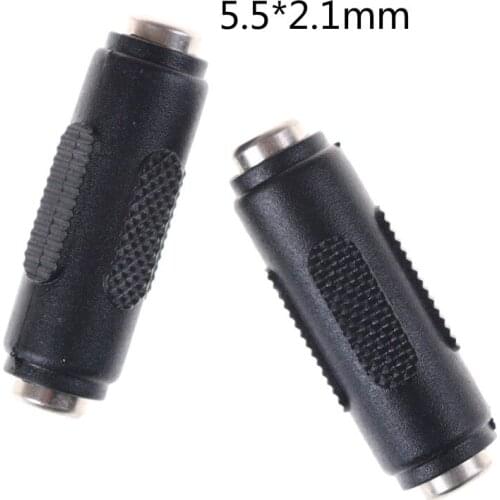 1pcs 5.5*2.1mm DC Power Socket Connector Female To Female Panel Mounting Jack Adaptor