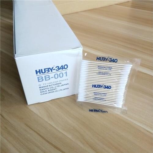 100bag/Box SANYO HU3Y-340 Anti-static Dust free cotton swab BB-003 industrial iqos electronic cigarette purification cotton swab