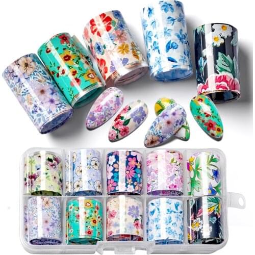 2.5X100cm Holographic Nail Art Transfer Foil Sticker Set Starry AB Paper Wraps Adhesive Decals Nails Decoration Accessories