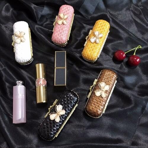 2pcs lot Metal Leather Butterfly Wedding Bridal Hen party Bridesmaid gifts girlfriend birthday gift lipstick boxes