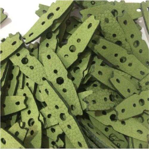 50PCS Slingshot Pouches Outdoor Catapults Sling Cow Leather with Center Hole Shots hunting Accessories bow Pouches