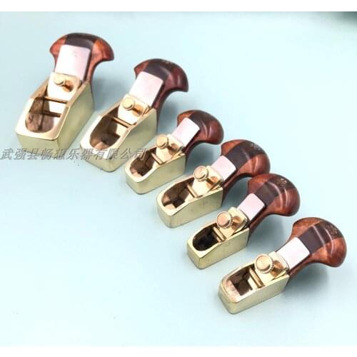 6pcs different Thumb brass flat-bottom planes .cello bass.woodworking tool