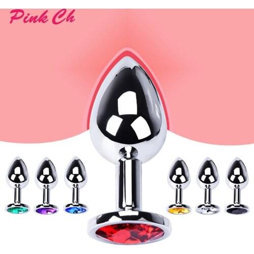 Three Size Anal Plug Waterproof Stainless Steel Smooth Touch Anal Buttplug Sex Toys Products For Men Gay Butt Dilator