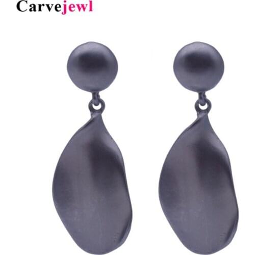 Carvejewl post earrings bumpy irregular round dangle earrings for women jewelry girl gift new fashion unique pendant earring