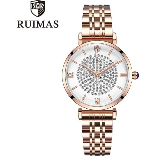 Top Brand Luxury Fashion Stainless Steel Dress Women Watch Luxury Fashion Women Watches Lady Quartz Watches Clock Rose Gold