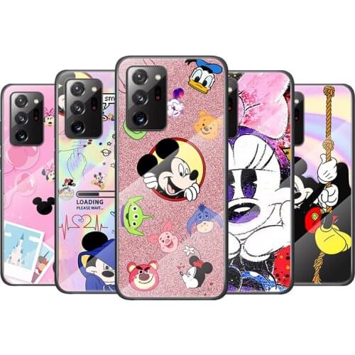 Tempered Glass Cover Disney mickey mouse estilo For Samsung Galaxy M51 M31 M21 A70 A50 A40 A30 A20 A10 Phone Case Capa