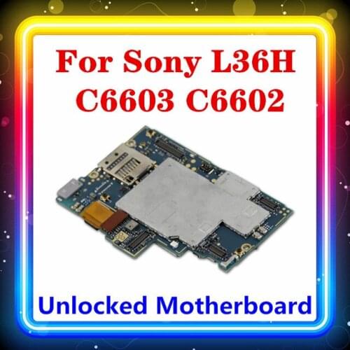 For Sony Xperia Z L36h C6602 C6603 Motherboard,Original for Sony Xperia Z L36h Mainboard with Chips Android Install