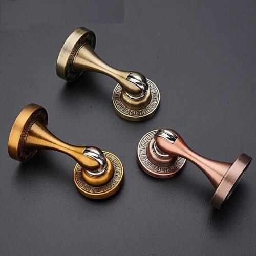 Door Stop Wall Zinc Alloy Magnetic Suction New High Magnetic Suction Toilet Anti-collision Door Stopper Floor BufferTube Pprta