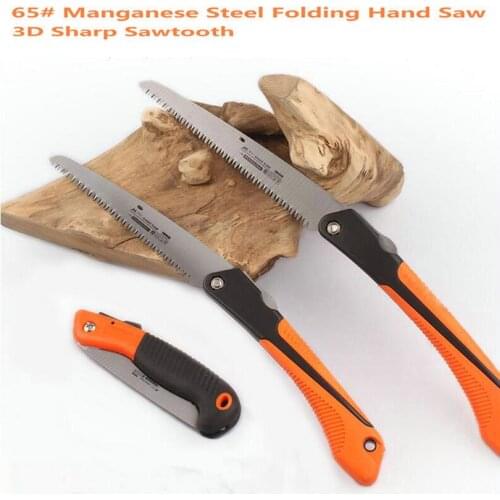 HQ FS01 Folding Portable 3D Precision Ground Teeth Hand Saw Garden Pruning Woodworking Saw With Slim 150/210/250MM 65# MN Blade