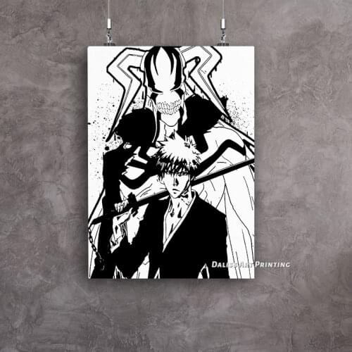 Canvas Anime Ichigo Kurosaki Bleach Pictures Home Decoration Paintings Poster HD Prints Wall Art Modular Living Room Framed