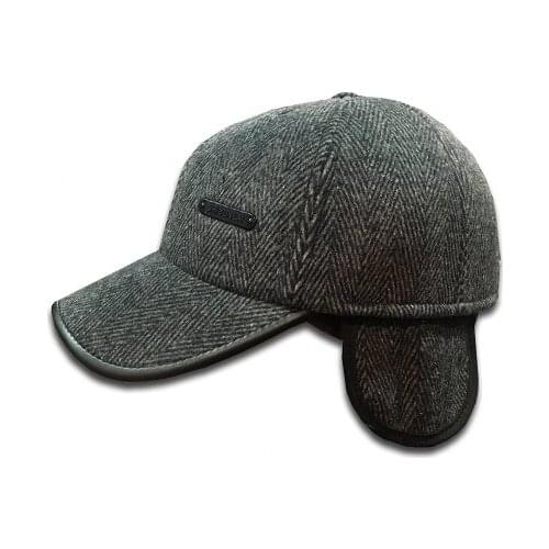 Cap urban herringbone earflap