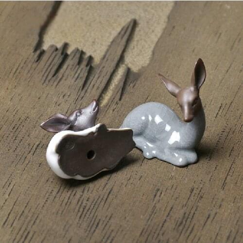 TANGPIN ceramic tea pets deer tea accessories kung fu tea set decoration