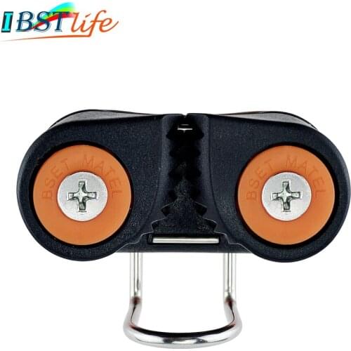 Composite 2 Row Matic Ball Bearing Cam Cleat with leading Ring Pilates Equipment Boat Fast Entry Rope Wire Fairlead Sailing
