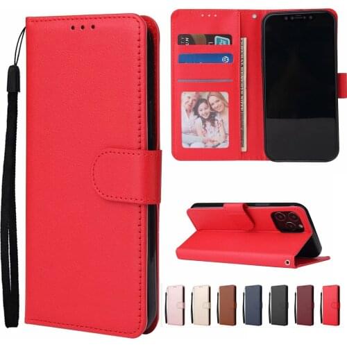 Leather Wallet Case For iPhone 12 11 Pro Max Xs Max XR X 8 7 6 6s Plus 5S SE 2020 Cards Holder Wallet Stand Cover