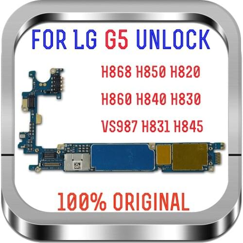 For LG G5 Motherboard Original For LG G5 H868 H850 H820 H860 H840 H830 VS987 Motherboard Logic Board With Android System