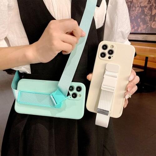 Wrist crossbody lanyard Multifunction silicone phone case for iphone 11 12 Pro Max MiNi 11 Pro Max X XS Max XR 7 8 Plus SE 2020