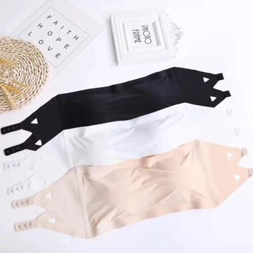 Fashion Solid Tube Top Women Casual Women Lady Bandeau Comfortable Strap Bras Tops Tube Chest Wrap Underwear Black White
