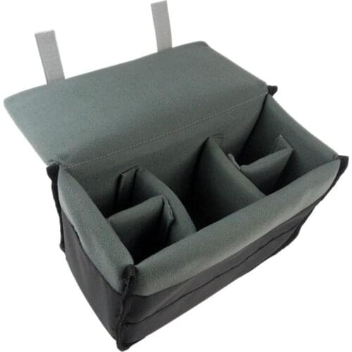 Padded Protective Bag Insert Liner Case for DSLR Camera, Lens and Accessories Black