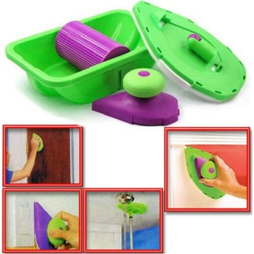 Decorative Paint Roller and Tray Set Painting Brush paint pad pro Point Painting Household Wall Tool