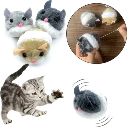 PetCloud Plush PetCloud Plush Mouse Cat Toy For Cat Interactive Toy Resistance Interaction Simulation Mouse Toy Pet Supplies