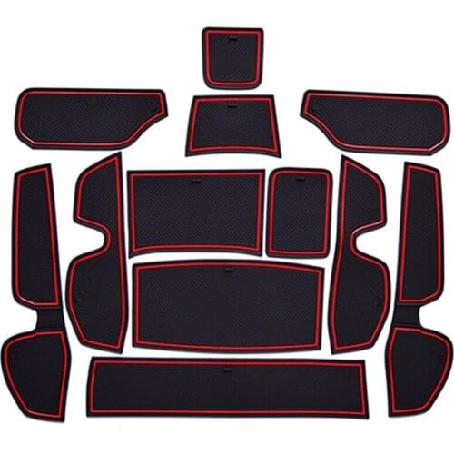Anti-Slip Gate Slot Mat Coaster for Changan CX70 Accessories 2016 2017 2018 2019 Cup Holder Mats Rubber Pads 12Pcs/Set Car