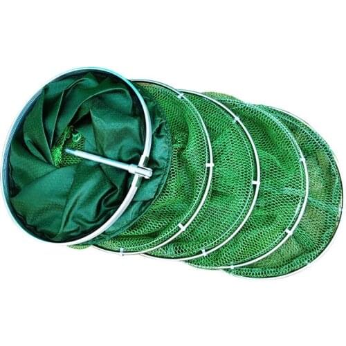 2m/2.5m/3m Glued Fish Net Real Aluminum Fish Trap Live Fishing Cage Basket Collapsible Carp Fishing Tool Small Mesh No Bag